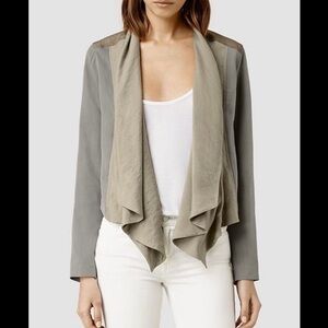 All Saints Tri Colored Kwar Jacket